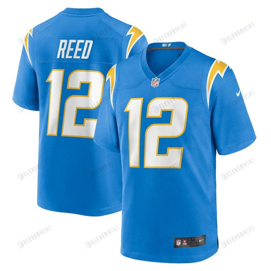 Joe Reed 12 Los Angeles Chargers Game Jersey - Powder Blue