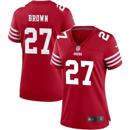 Ji'Ayir Brown San Francisco 49ers Nike Women's Game Jersey - Scarlet