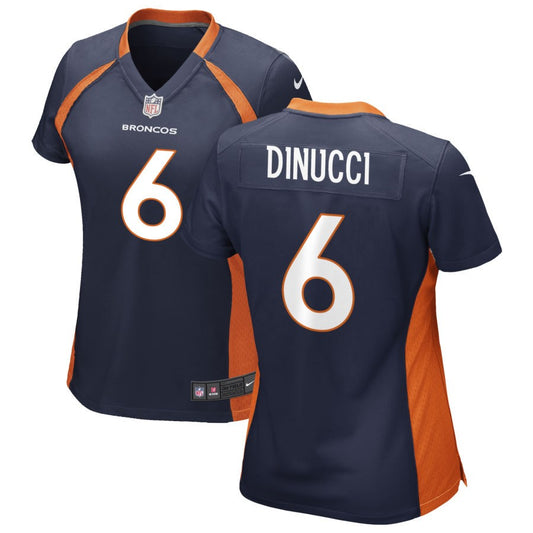 Ben DiNucci Denver Broncos Nike Women's Alternate Game Jersey - Navy