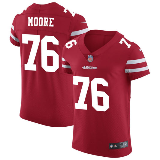 Jaylon Moore San Francisco 49ers Nike Vapor Untouchable Elite Jersey - Scarlet