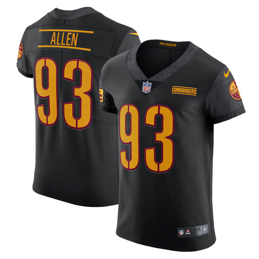 Jonathan Allen Washington Commanders Nike Alternate Vapor Elite Jersey - Black