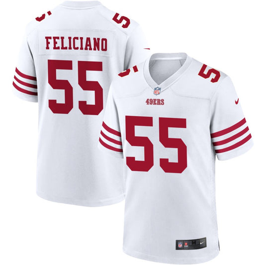 Jon Feliciano San Francisco 49ers Nike Youth Game Jersey - White