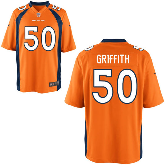 Jonas Griffith Denver Broncos Nike Youth Game Jersey - Orange