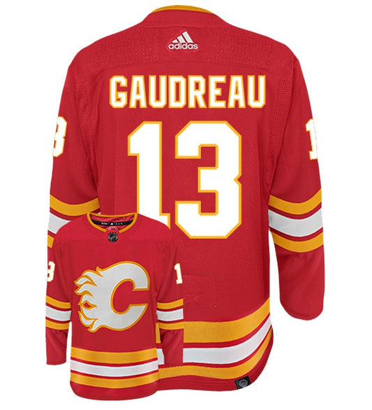 Johnny Gaudreau Calgary Flames Adidas Primegreen Authentic NHL Hockey Jersey