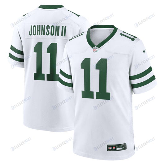 Jermaine Johnson II 11 New York Jets Game Men Jersey - Spotlight White