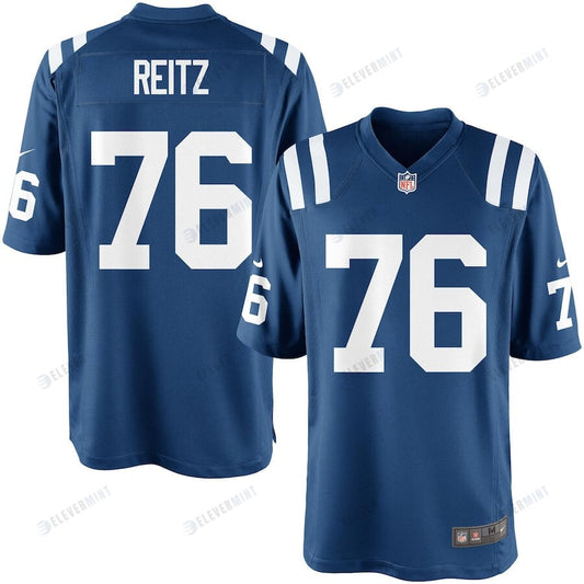 Joe Reitz 76 Indianapolis Colts YOUTH Team Color Game Jersey