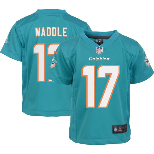 Jaylen Waddle Miami Dolphins Nike Preschool Game Jersey - Aqua