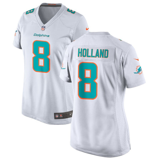 Jevon Holland Miami Dolphins Nike Women's Jersey - White