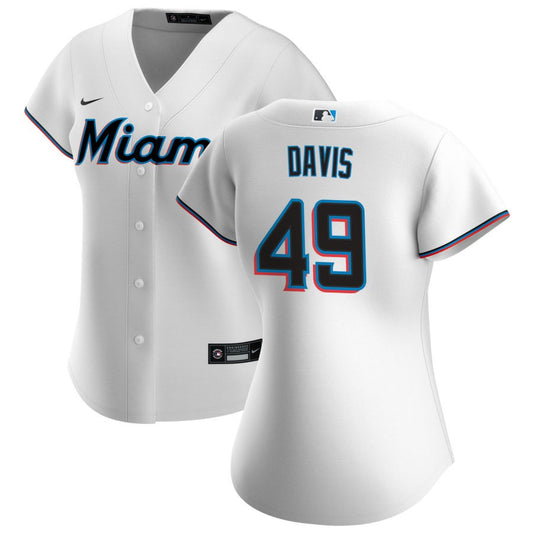 Jonathan Davis Miami Marlins Nike Women's Home Replica Jersey - White