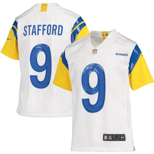 Youth Los Angeles Rams Matthew Stafford Game Jersey White