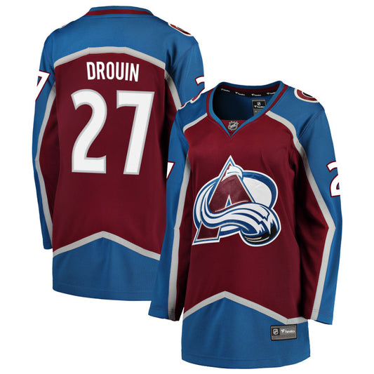 Jonathan Drouin Colorado Avalanche Fanatics Branded Women's Home Breakaway Jersey - Maroon