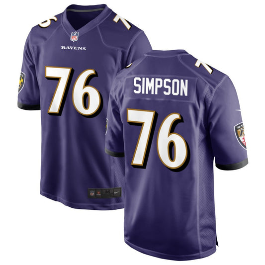 John Simpson Baltimore Ravens Nike Game Jersey - White