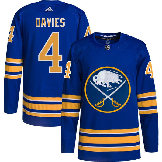 Jeremy Davies Buffalo Sabres adidas Home Authentic Pro Jersey - Royal