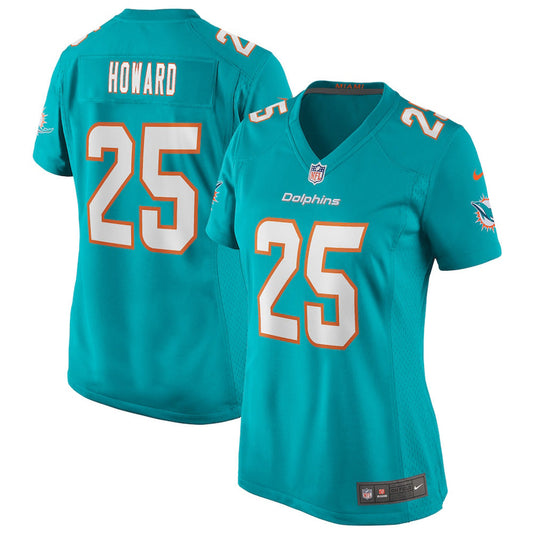 Women's Miami Dolphins Xavien Howard Game Jersey - Aqua