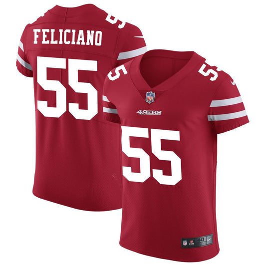 Jon Feliciano San Francisco 49ers Nike Vapor Untouchable Elite Jersey - Scarlet