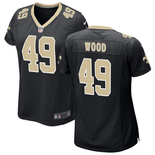 Zach Wood New Orleans Saints Nike Women's Game Jersey - Black