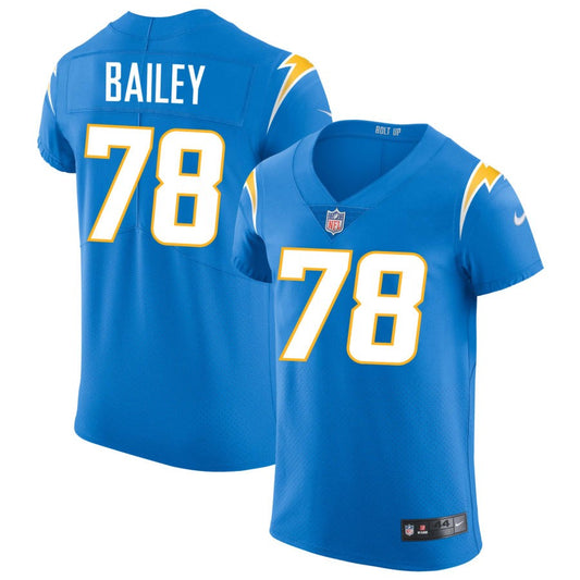 Zack Bailey Los Angeles Chargers Nike Vapor Elite Jersey - Powder Blue