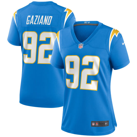 Joe Gaziano Los Angeles Chargers Nike Women's Game Jersey - Powder Blue