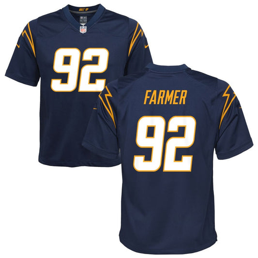 Andrew Farmer Los Angeles Chargers Nike Youth Alternate Game Jersey - Navy