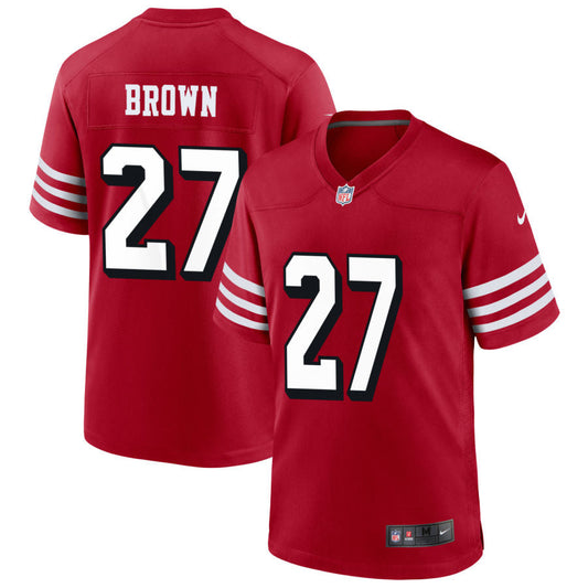 Ji'Ayir Brown San Francisco 49ers Nike Alternate Game Jersey - Scarlet