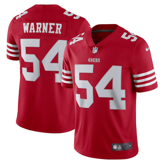 Youth San Francisco 49ers Fred Warner Vapor Jersey - Scarlet