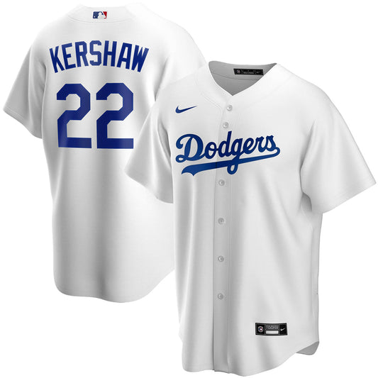 Youth Los Angeles Dodgers Clayton Kershaw Home Player Jersey - White