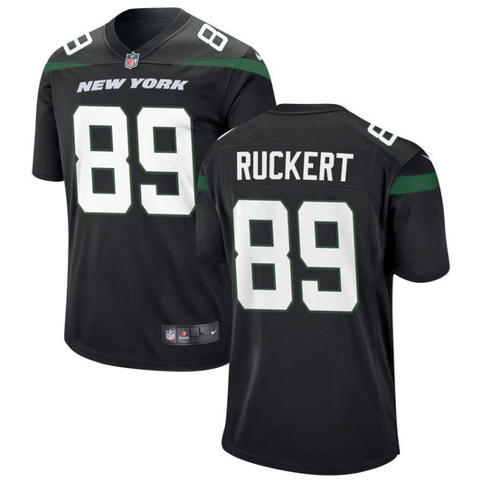 Jeremy Ruckert New York Jets Nike Alternate Game Jersey - Stealth Black