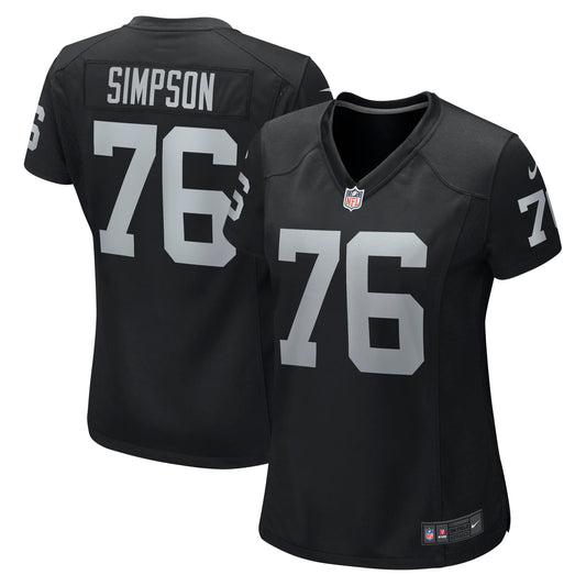 John Simpson Las Vegas Raiders Nike Women's Game Jersey - Black