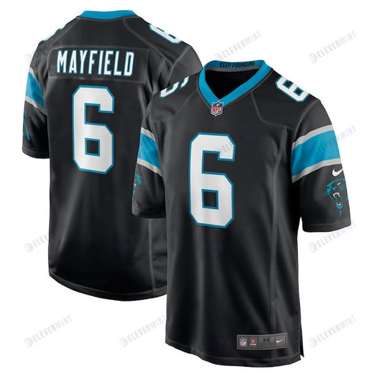 Baker Mayfield 6 Carolina Panthers Home Player Game Jersey - Black