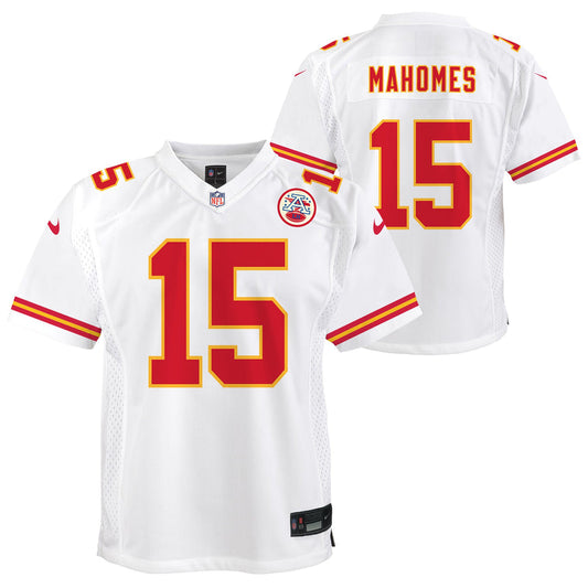 Youth Kansas City Chiefs Patrick Mahomes White Game Jersey