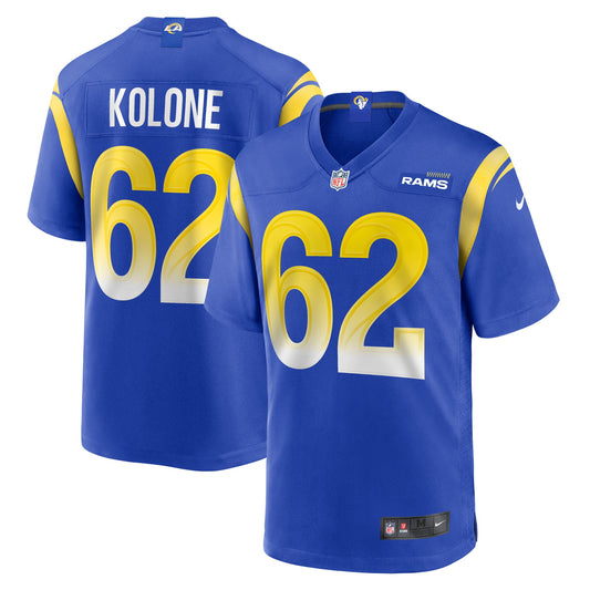 Jeremiah Kolone Los Angeles Rams Nike Game Player Jersey - Royal