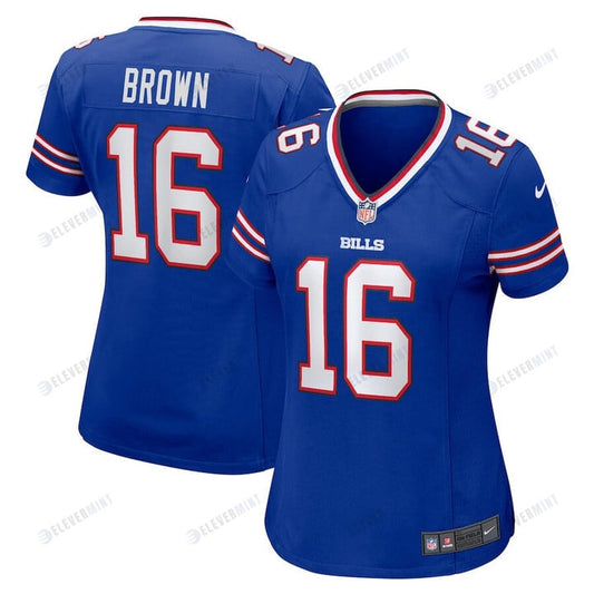 John Brown 16 Buffalo Bills Women's Home Game Player Jersey - Royal