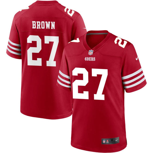 Ji'Ayir Brown San Francisco 49ers Nike Youth Game Jersey - Scarlet