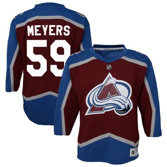 Ben Meyers Colorado Avalanche Youth Home Replica Jersey - Burgundy