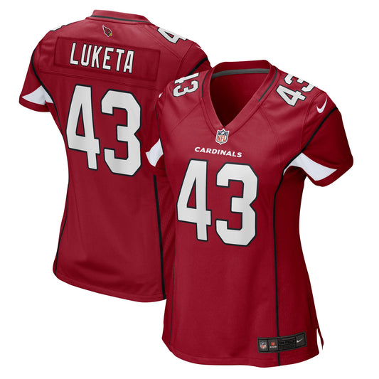 Jesse Luketa Arizona Cardinals Nike Women's Game Player Jersey - Cardinal