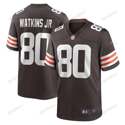 Austin Watkins Jr. 80 Cleveland Browns Men Team Game Jersey - Brown