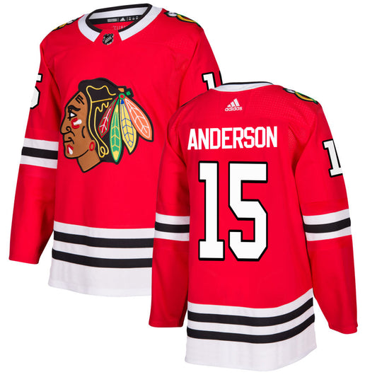 Joey Anderson Chicago Blackhawks adidas Authentic Jersey - Red