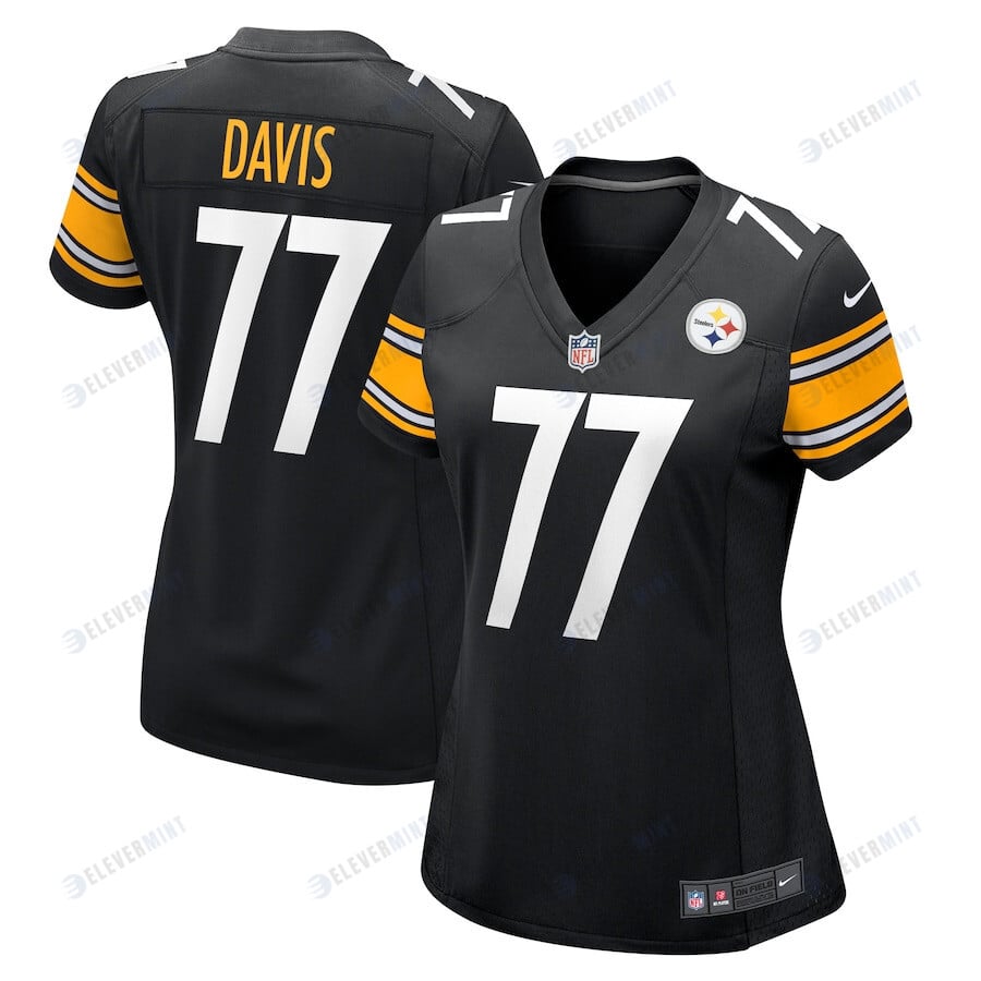 Jesse Davis Pittsburgh Steelers Women's Game Player Jersey - Black