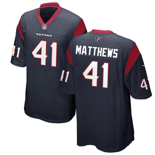 Jesse Matthews Houston Texans Nike Game Jersey - Navy