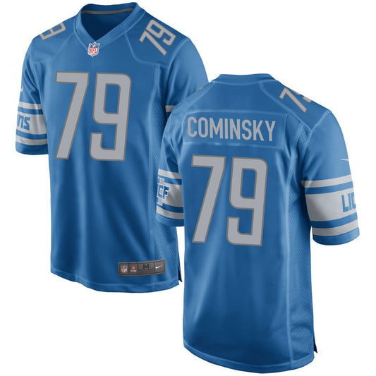 John Cominsky Detroit Lions Nike Game Jersey - Blue