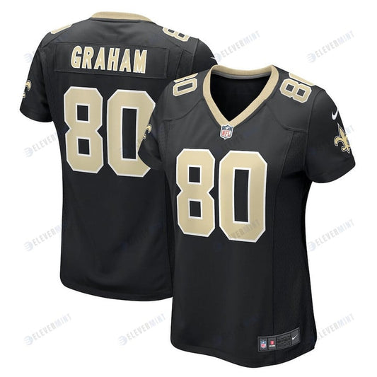 Jimmy Graham 80 New Orleans Saints Women's Game Jersey - Black