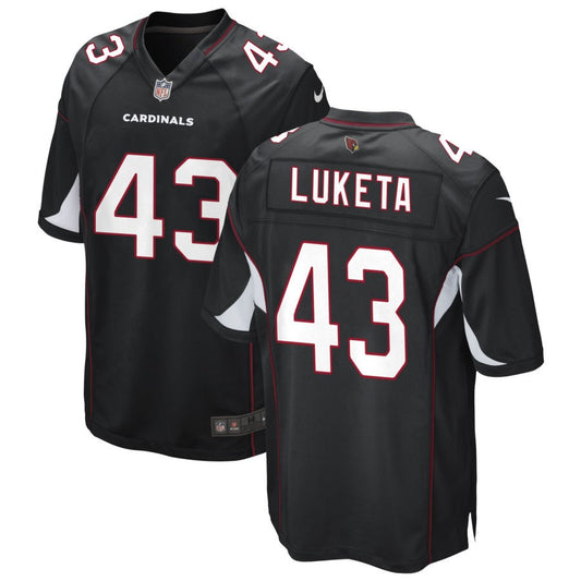 Jesse Luketa Arizona Cardinals Nike Alternate Game Jersey - Black