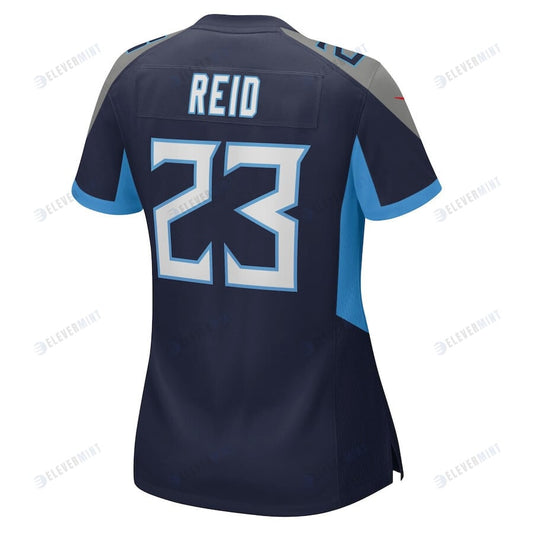 John Reid 23 Tennessee Titans Women's Home Game Player Jersey - Navy