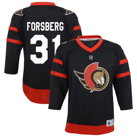 Anton Forsberg Ottawa Senators Youth Home Replica Jersey - Black