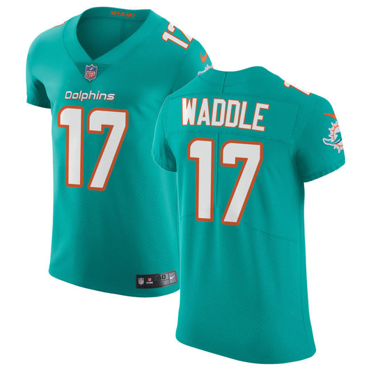 Jaylen Waddle Miami Dolphins Nike Vapor Untouchable Elite Jersey - Aqua