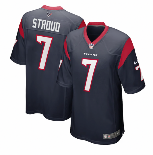 Youth Houston Texans C.J. Stroud Navy Game Jersey