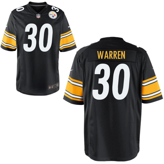 Jaylen Warren Pittsburgh Steelers Nike Youth Game Jersey - Black