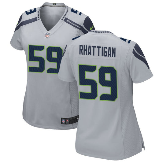 Jon Rhattigan Seattle Seahawks Nike Women's Alternate Game Jersey - Gray