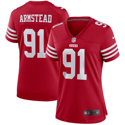 Arik Armstead San Francisco 49ers Nike Women's Player Game Jersey - Scarlet