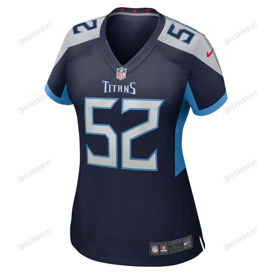 Zach McCloud 52 Tennessee Titans Women's Home Game Player Jersey - Navy